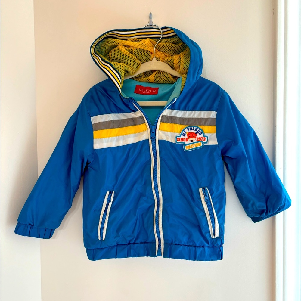 Spring Summer Toddler coat - Deux par Deux Baby Boy Hooded Rain/fall Jacket siz…